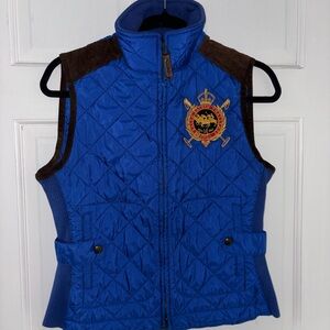 Ralph Lauren Royal Blue Quilted Kids Vest